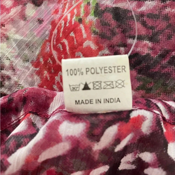 Bathing Suit Cover Up Red Animal Print - Picture 7 of 7